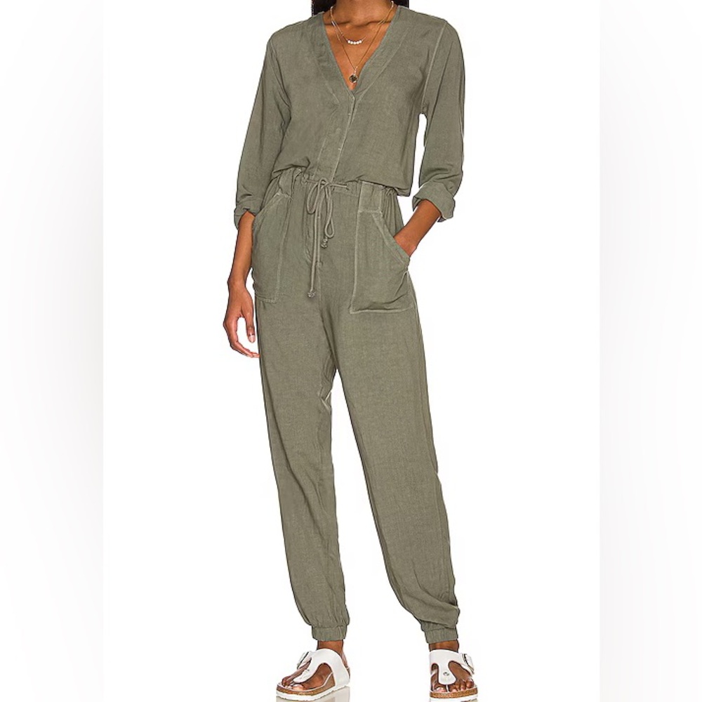 Splendid Montelena Jumpsuit in Soft Olive